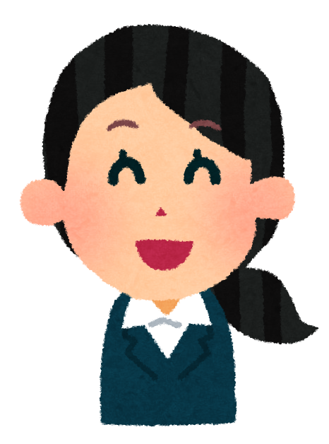 笑顔の学生