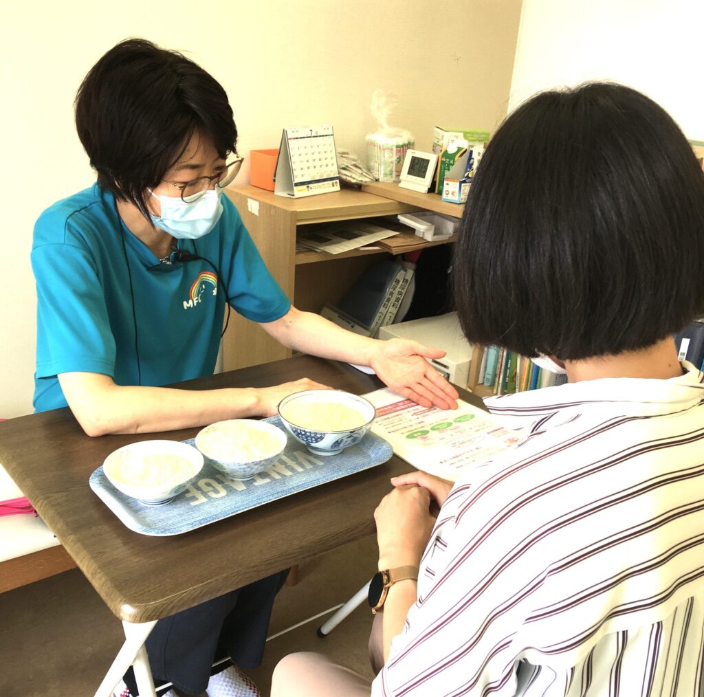 栄養指導の様子